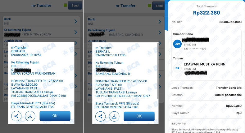 Bukti Pembayaran Pasarsosial Agustus 2025